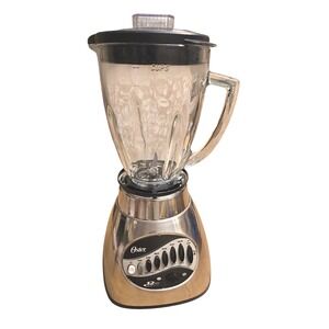 Oster 12 Speed Blender 6811 Brushed Chrome 6-Cup Glass‎ Jar All Metal Drive